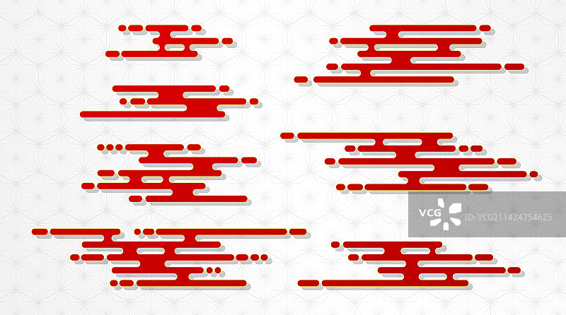 传统亚洲祥云图案图片素材