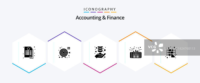 会计和金融标志图标包图片素材