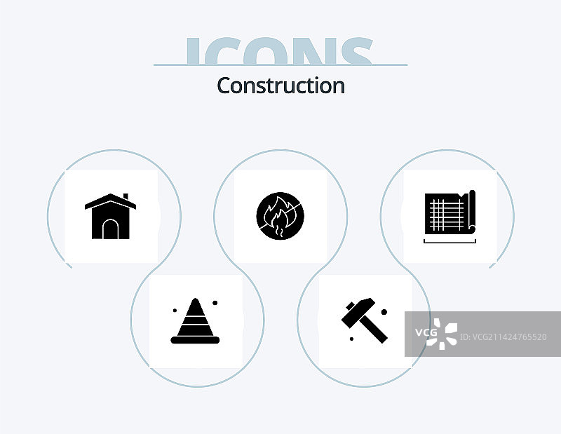 施工字形图标包5图标设计房屋图片素材