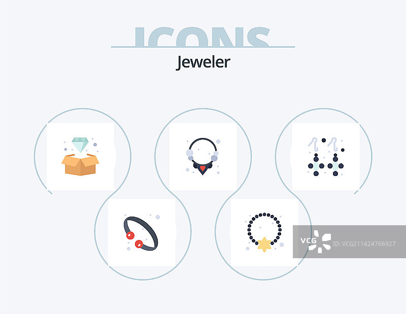 珠宝扁平图标包5图标设计珠宝图片素材