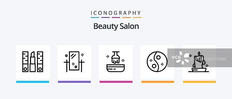 美容院线条图标包，含沙龙图片素材
