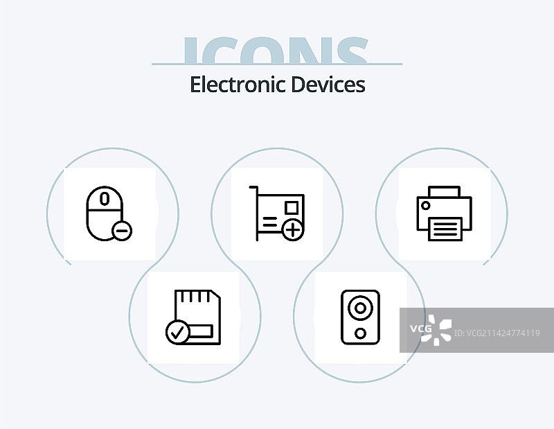 设备线条图标包5图标设计小工具图片素材