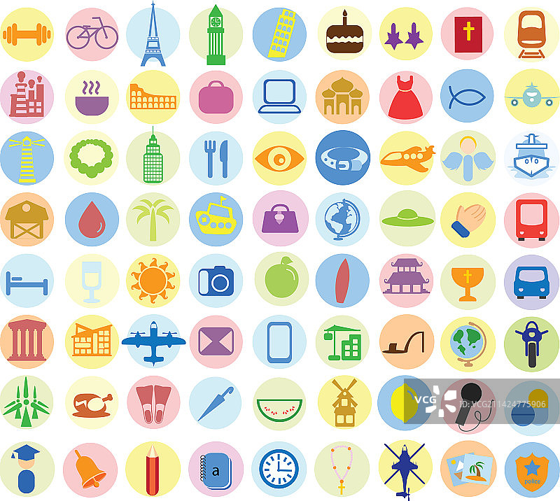 扁平抽象几何图形合集图片素材