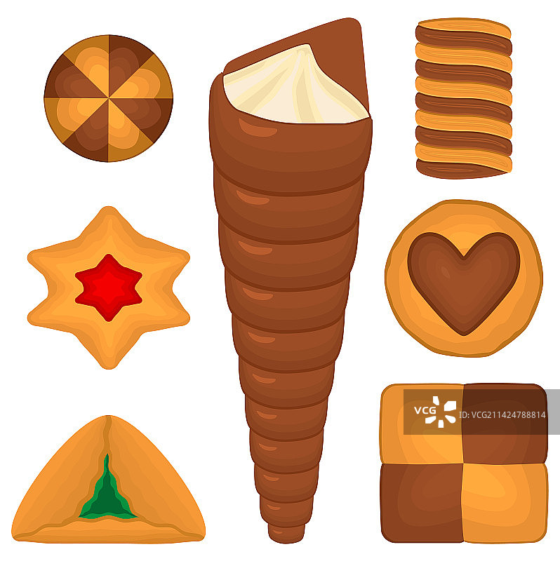 各种口味的自制饼干糕点大合集图片素材