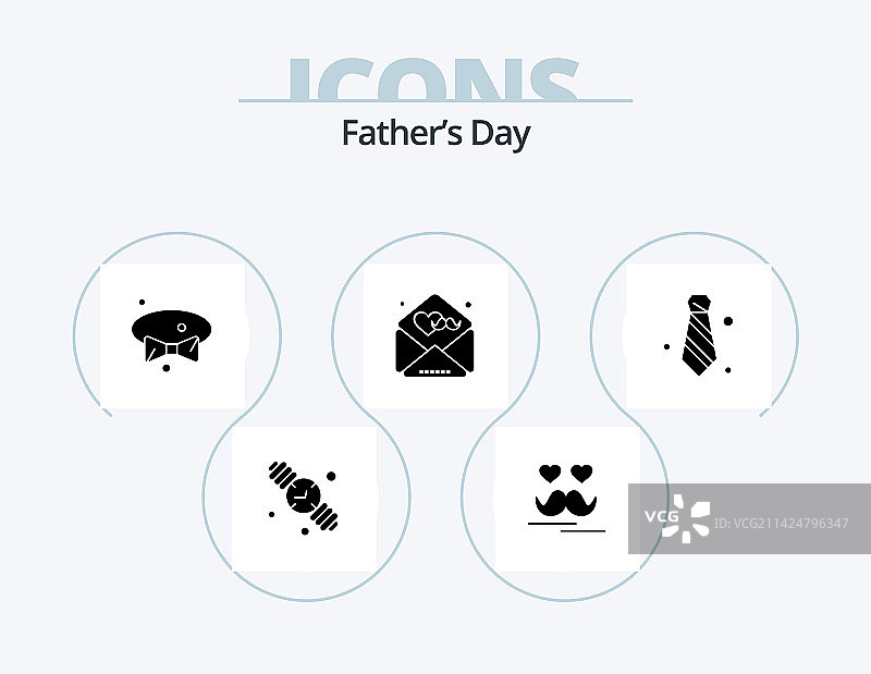 父亲节象形图标包：服装设计图片素材