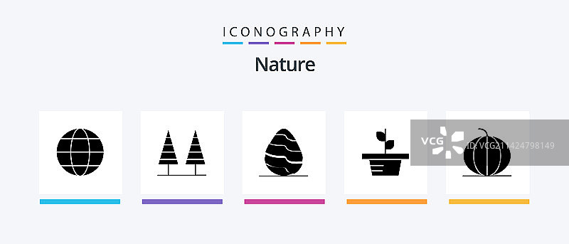 自然字形图标包（含健康元素）图片素材