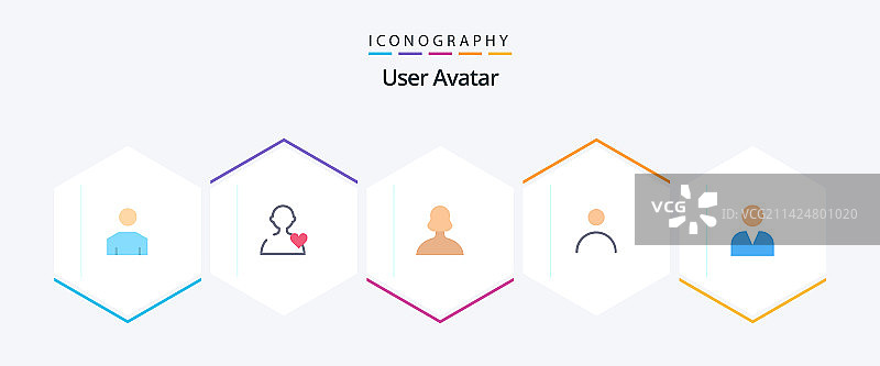 用户25扁平图标包，包括男人、用户、女人图片素材
