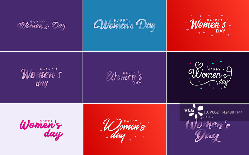 抽象的妇女节爱心标志图片素材