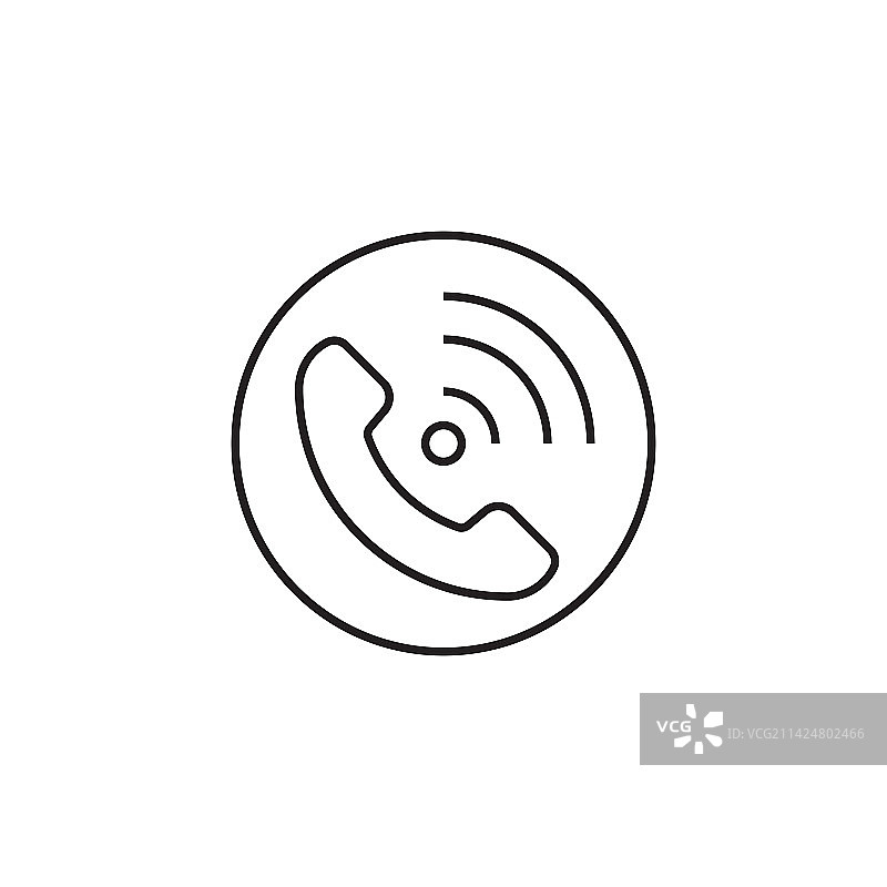 电话和手机轮廓图标图片素材