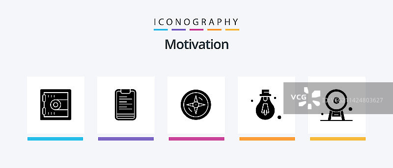 5个字形图标激励元素合集，包含伦敦眼图片素材