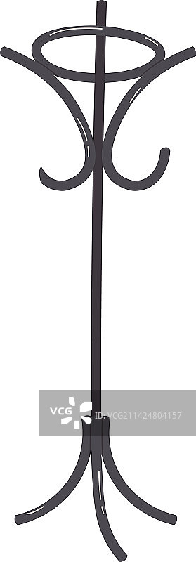 衣架扁平图标：家居金属家具图片素材