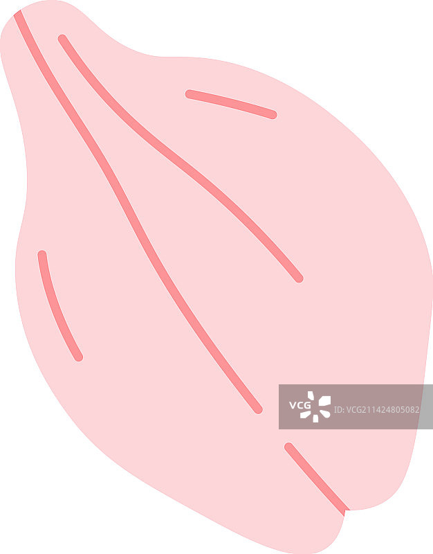 粉色樱花树花瓣扁平图标图片素材