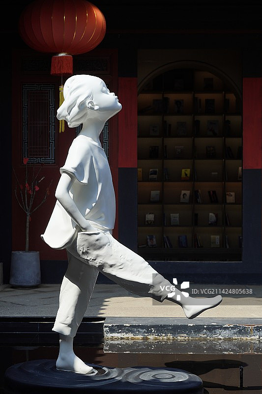 泉州梧林古村落里的书店图片素材