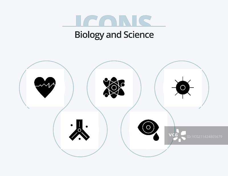 生物学实验图标设计合集图片素材