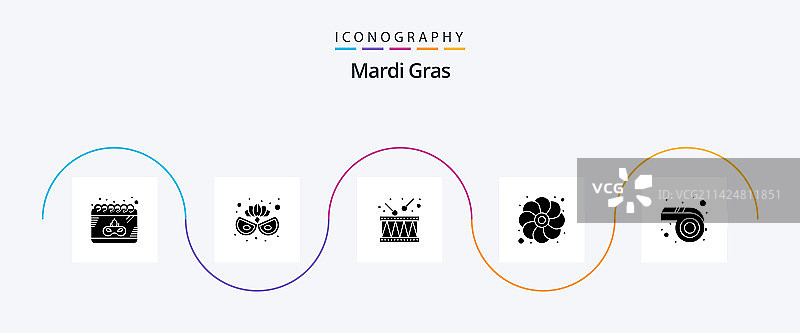 包含口哨的狂欢节标志图片素材
