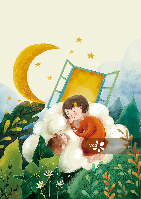 儿童插图图片素材