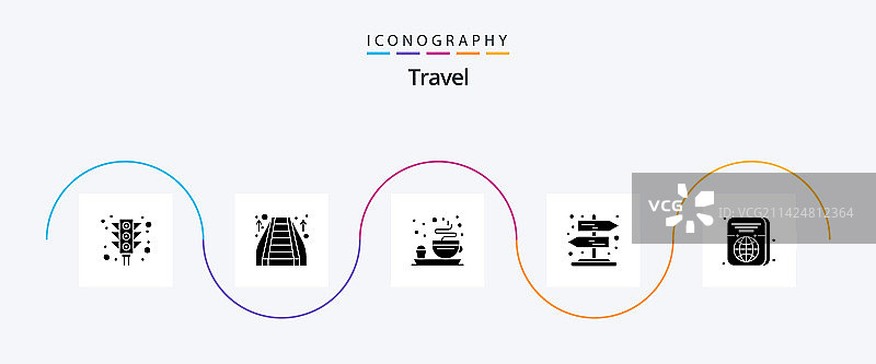 旅行标志符号图标包（含ID票）图片素材
