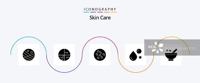 皮肤字形5图标包，包括Omega健康图片素材