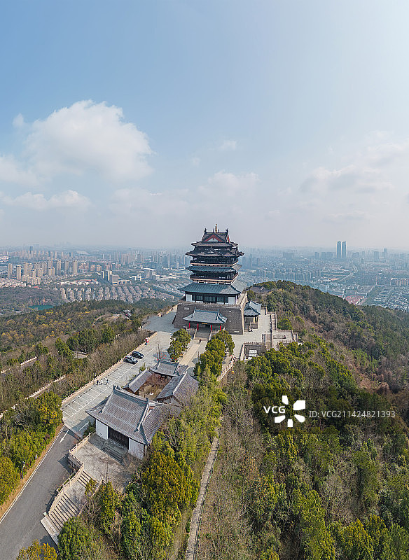 湖州仁皇山全貌图片素材