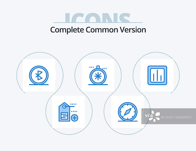 完整通用版本蓝色图标包5图标图片素材