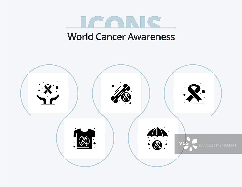 世界癌症意识图标图片素材