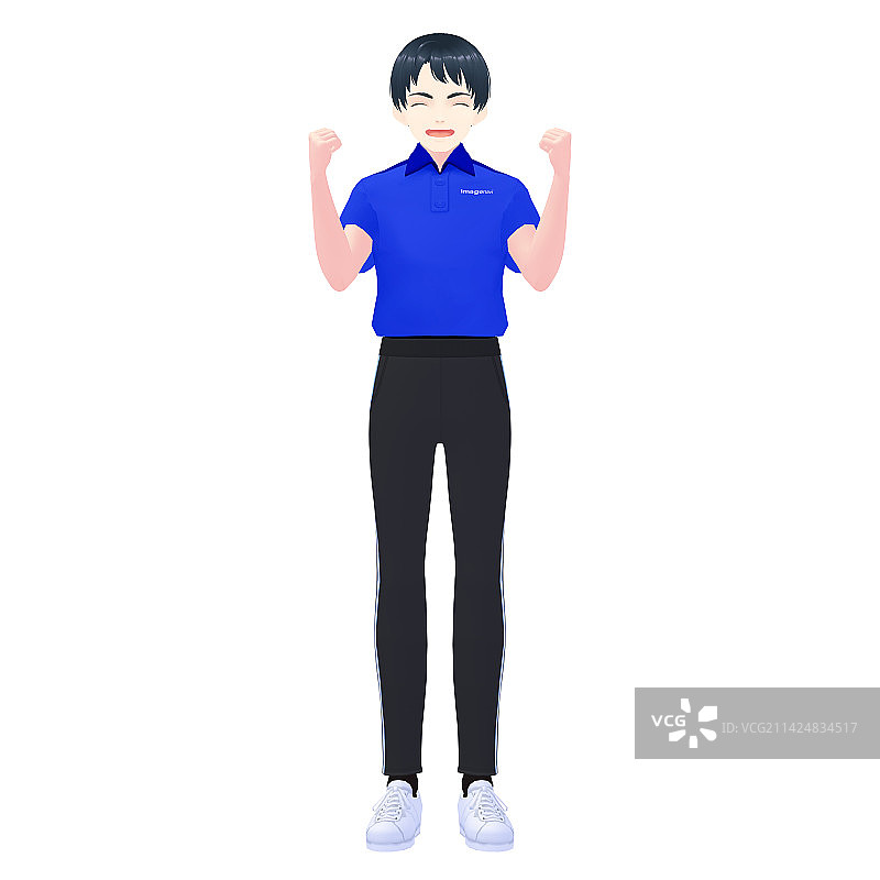 男性体育教练3D模型图片素材