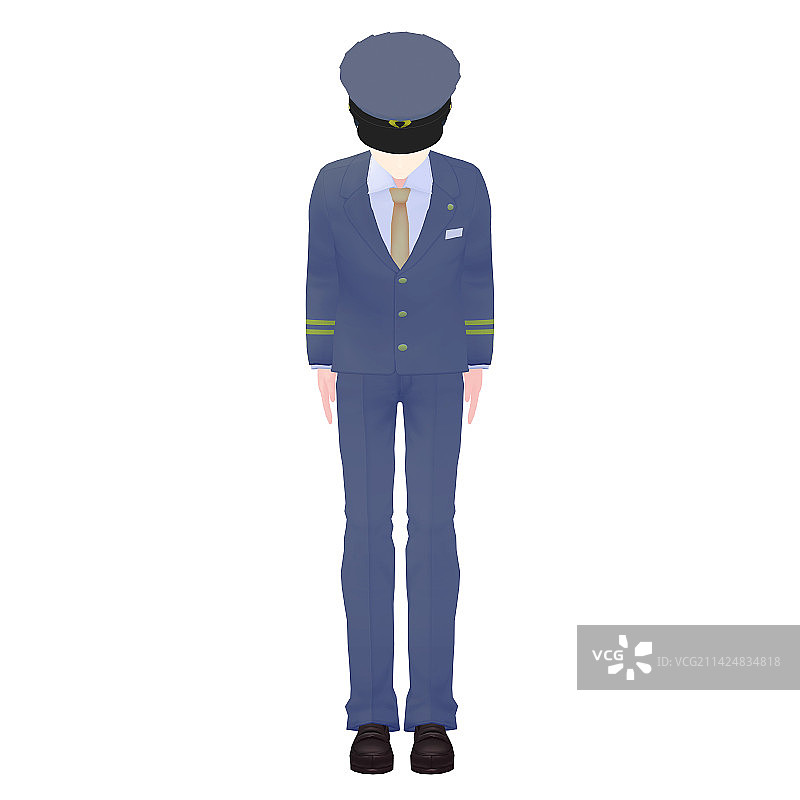 男性司机3D模型图片素材