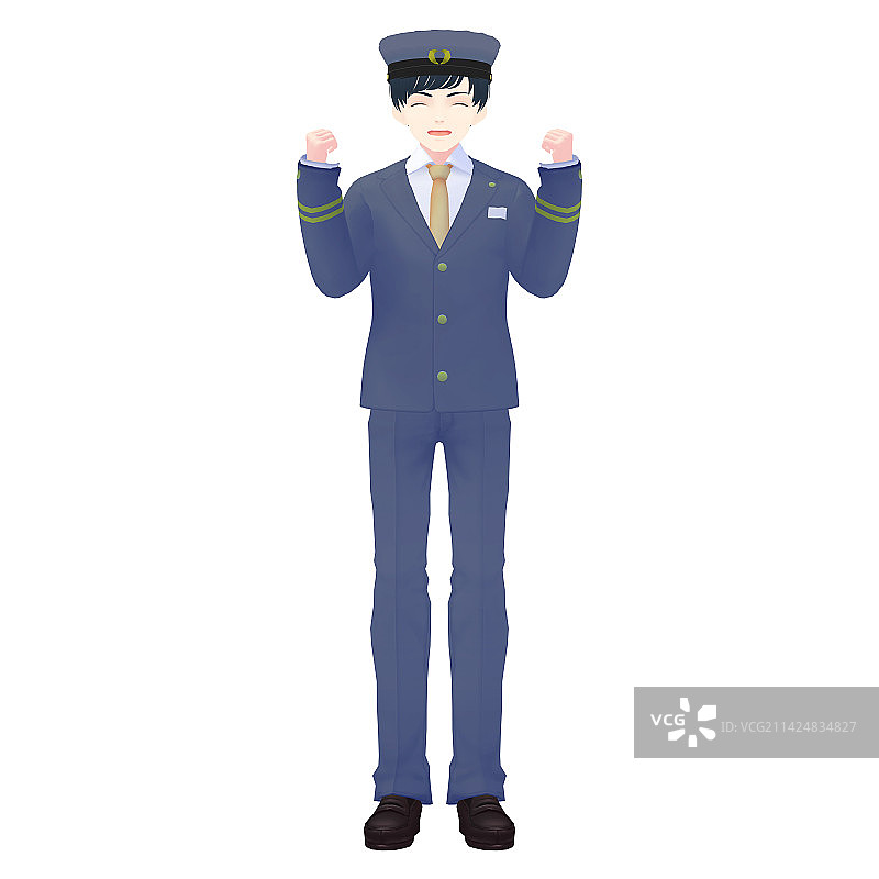 男性司机3D模型图片素材