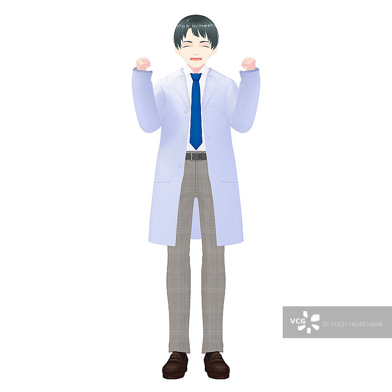 男医生3D模型图片素材