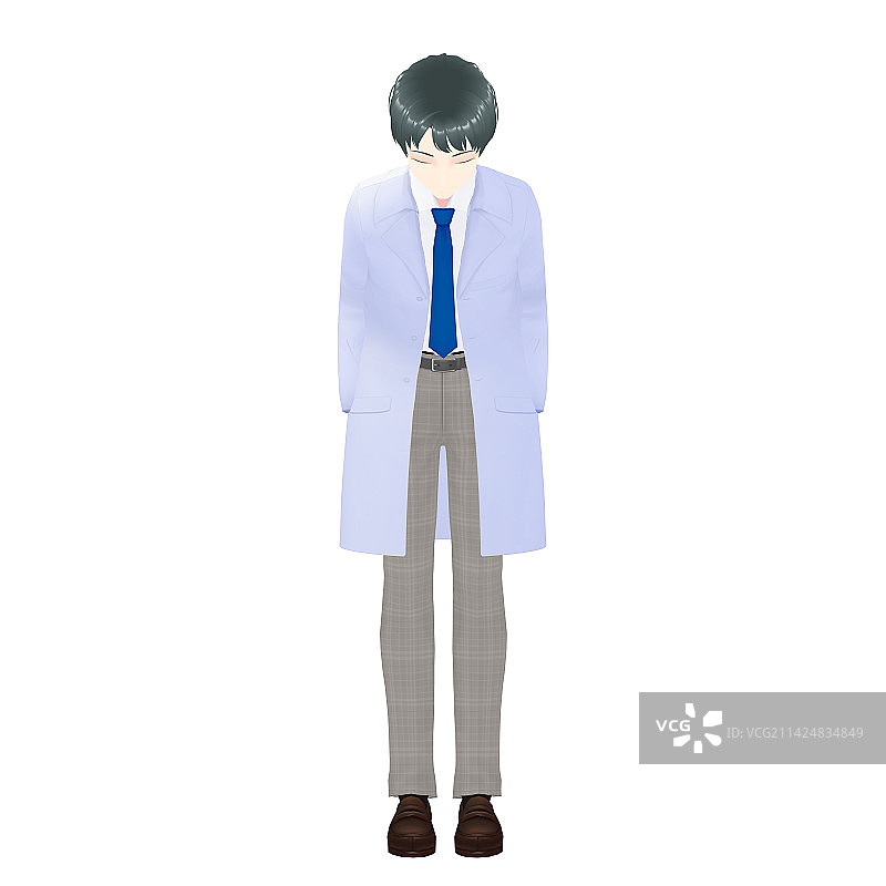 男医生3D模型图片素材