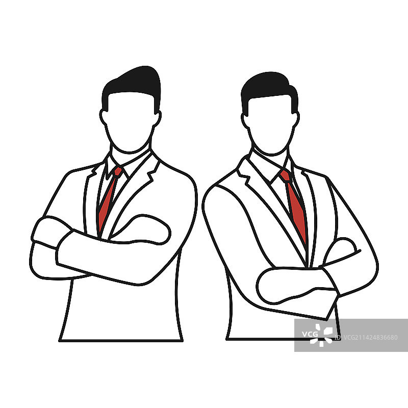 扁平风人物：商人图片素材