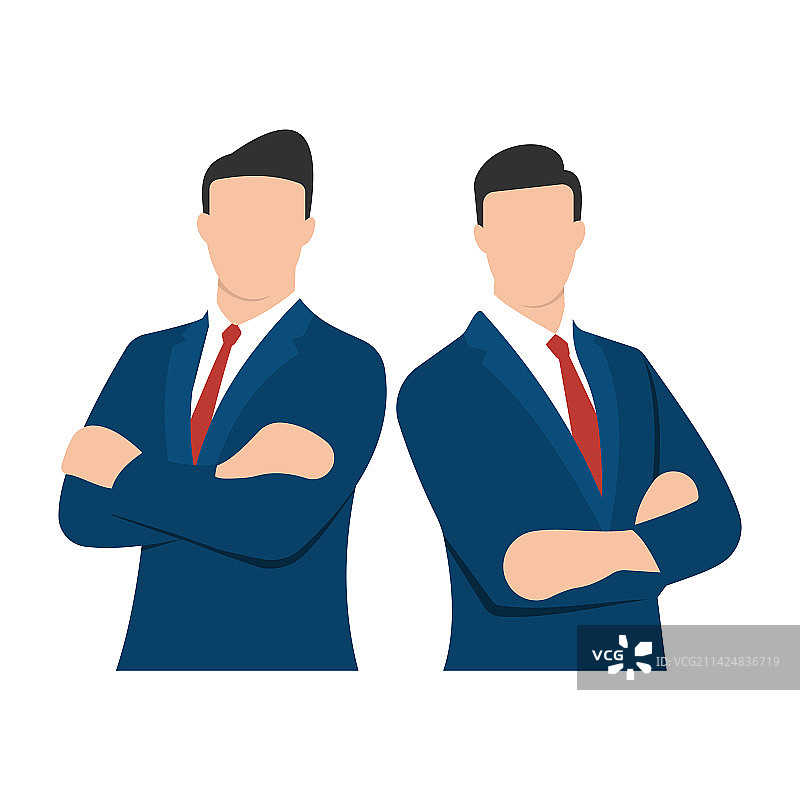 扁平风人物：商人图片素材