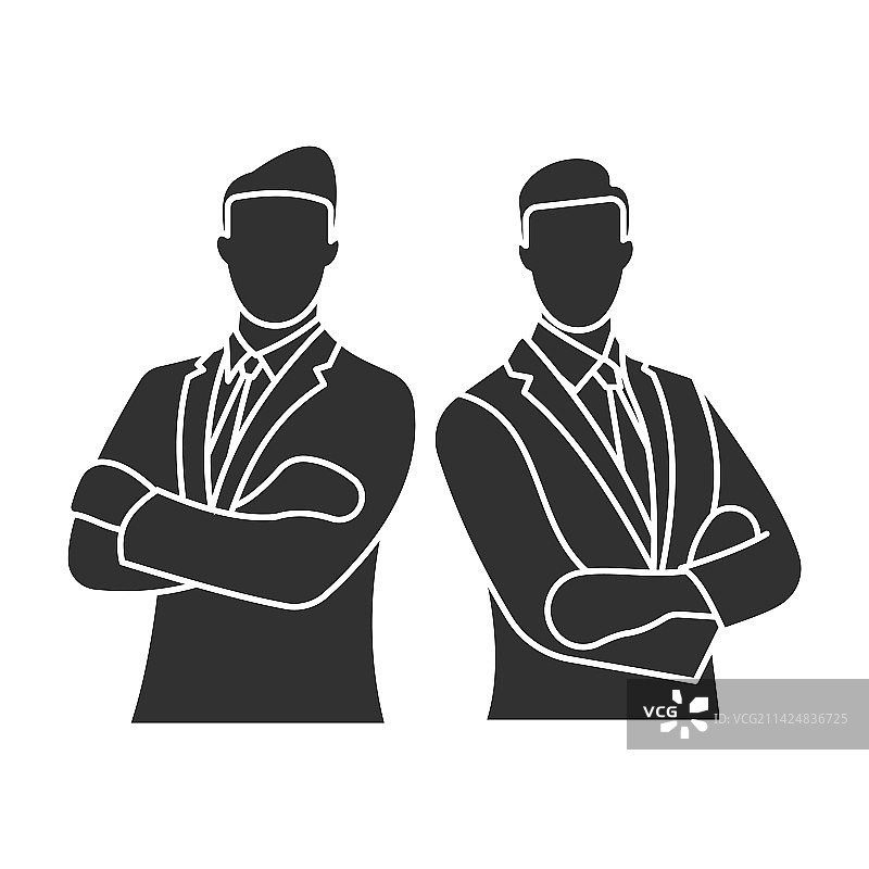 扁平风人物：商人图片素材