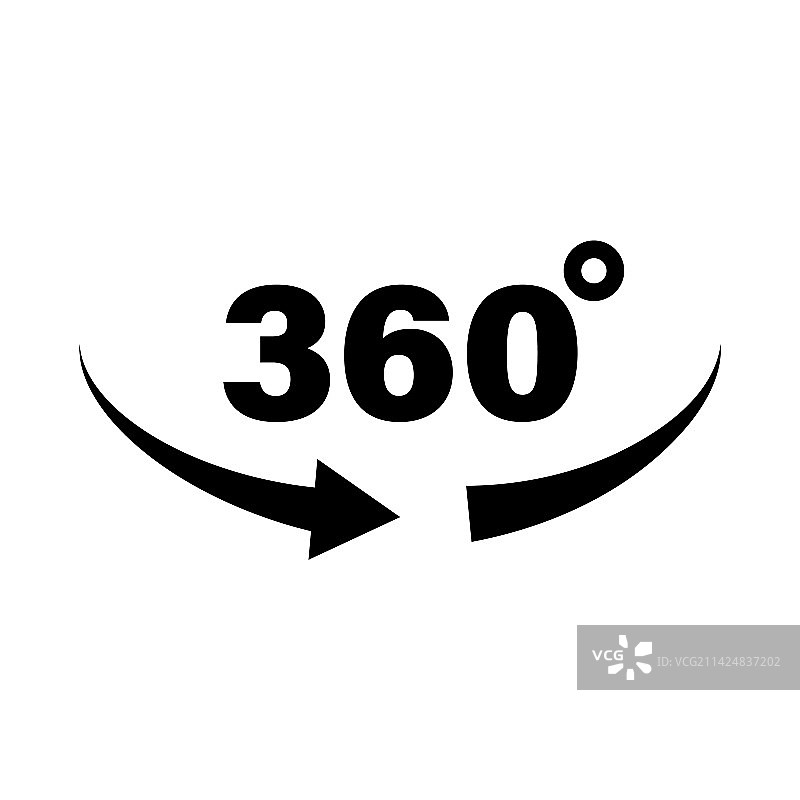 360度旋转剪影图标图片素材