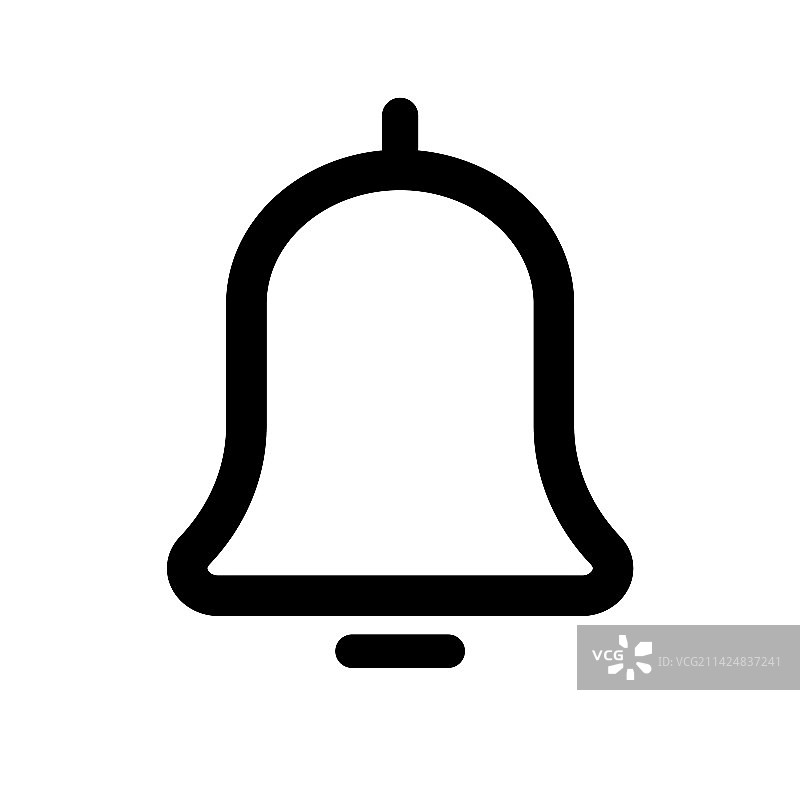 铃铛图标或通知与联系方式图片素材