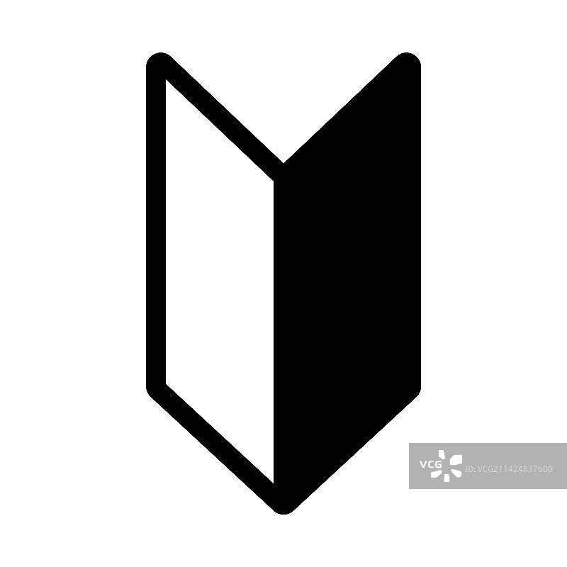 初学者标记轮廓图标图片素材