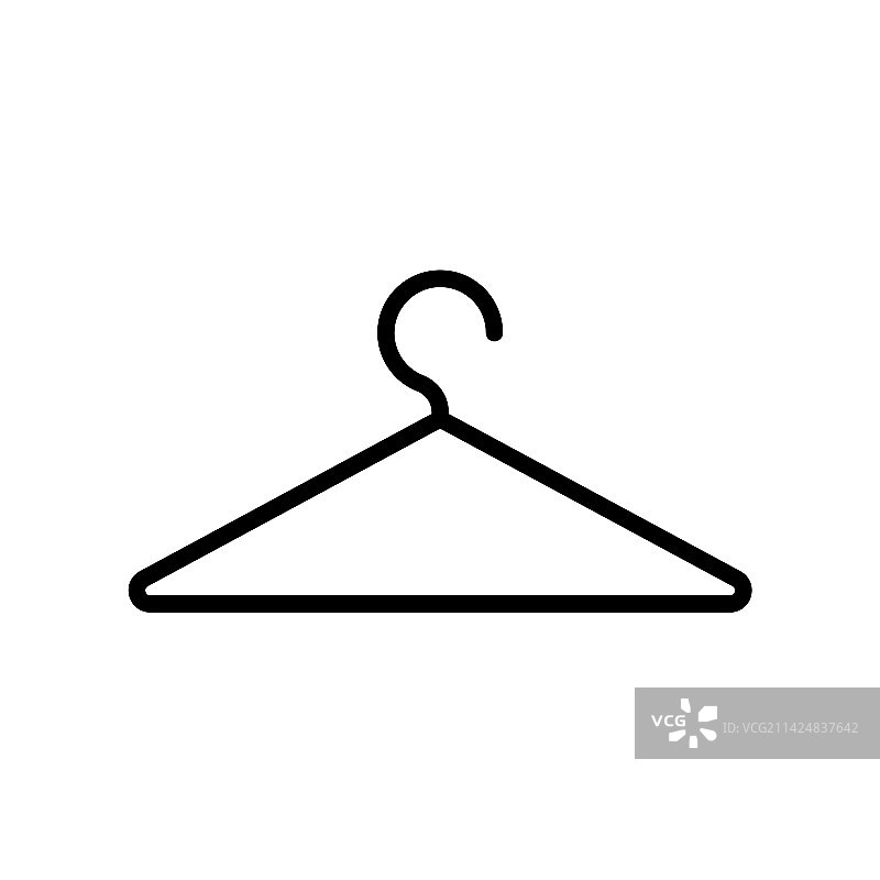 衣架图标或洗衣用品图片素材