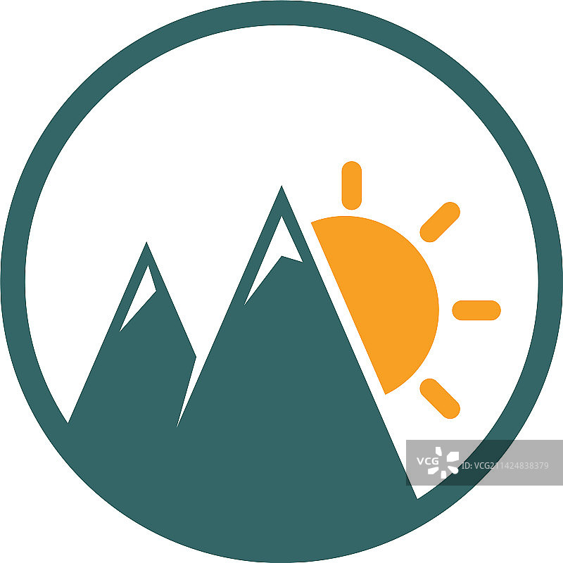 山峰Logo图标设计图片素材