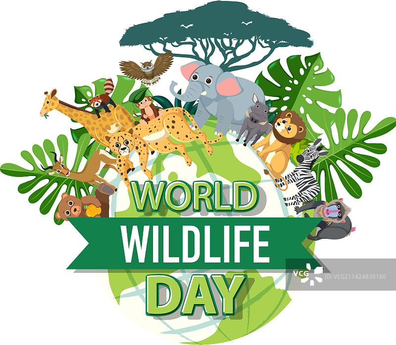 世界野生动植物日banner图片素材