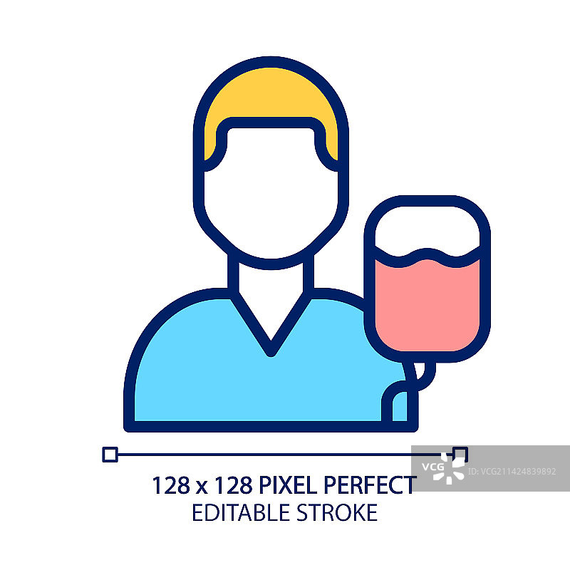重症监护像素完美RGB颜色图标图片素材