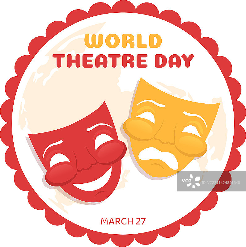 3月27日世界戏剧日面具设计图片素材