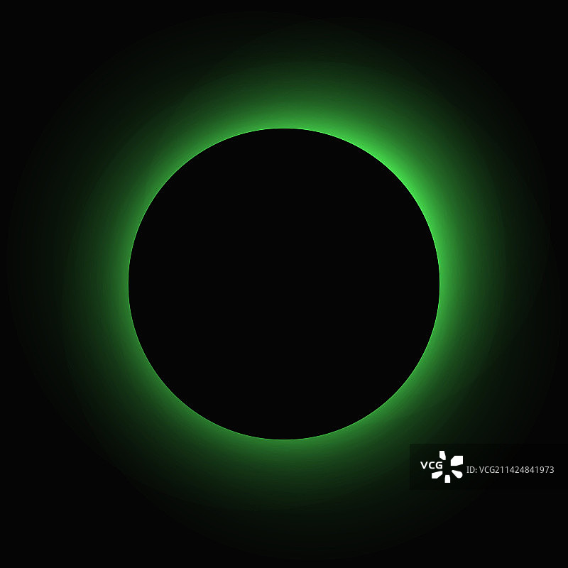 具有颜色渐变的圆形发光灯框图片素材