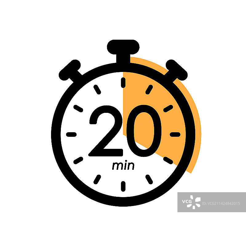 20分钟秒表图标计时器符号图片素材
