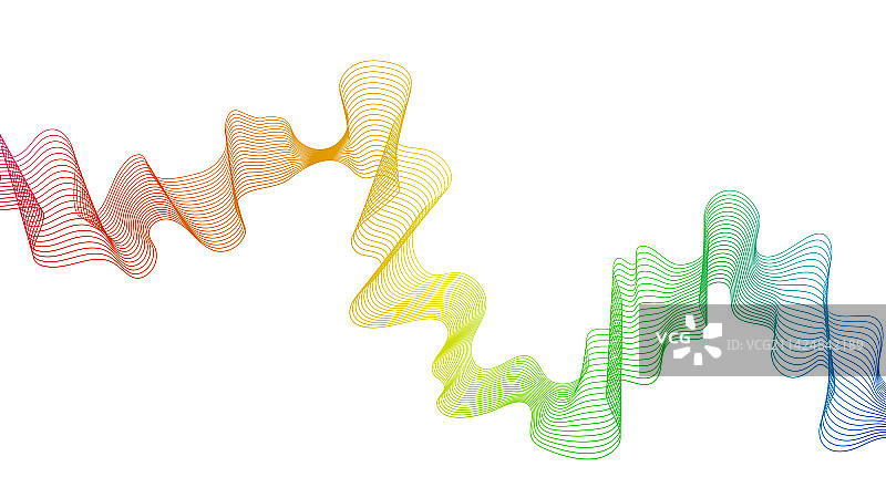 抽象背景与波梯度线图片素材