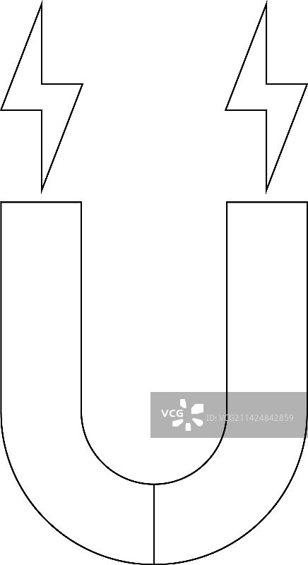 马蹄铁磁性图标图片素材
