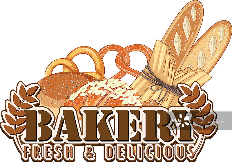 用于banner的新鲜美味烘焙文本图片素材