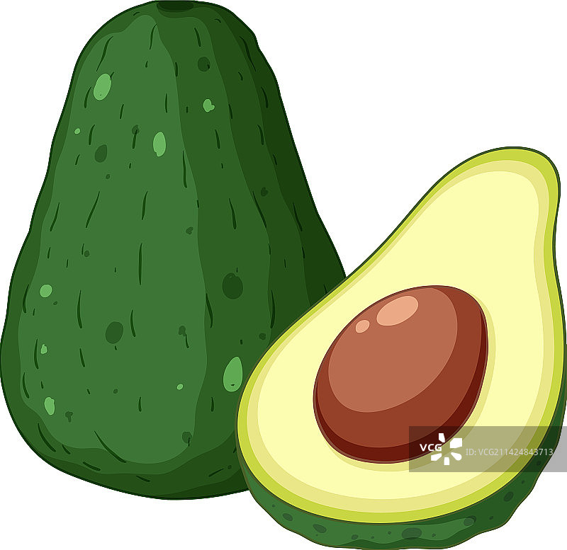 绿色牛油果图片素材