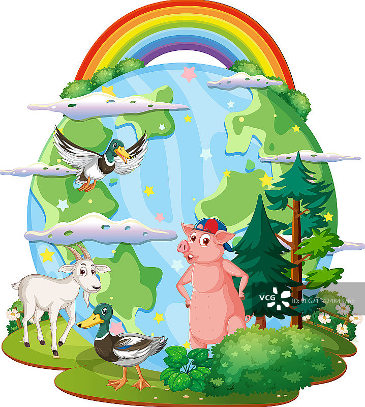 地球上的动物图片素材