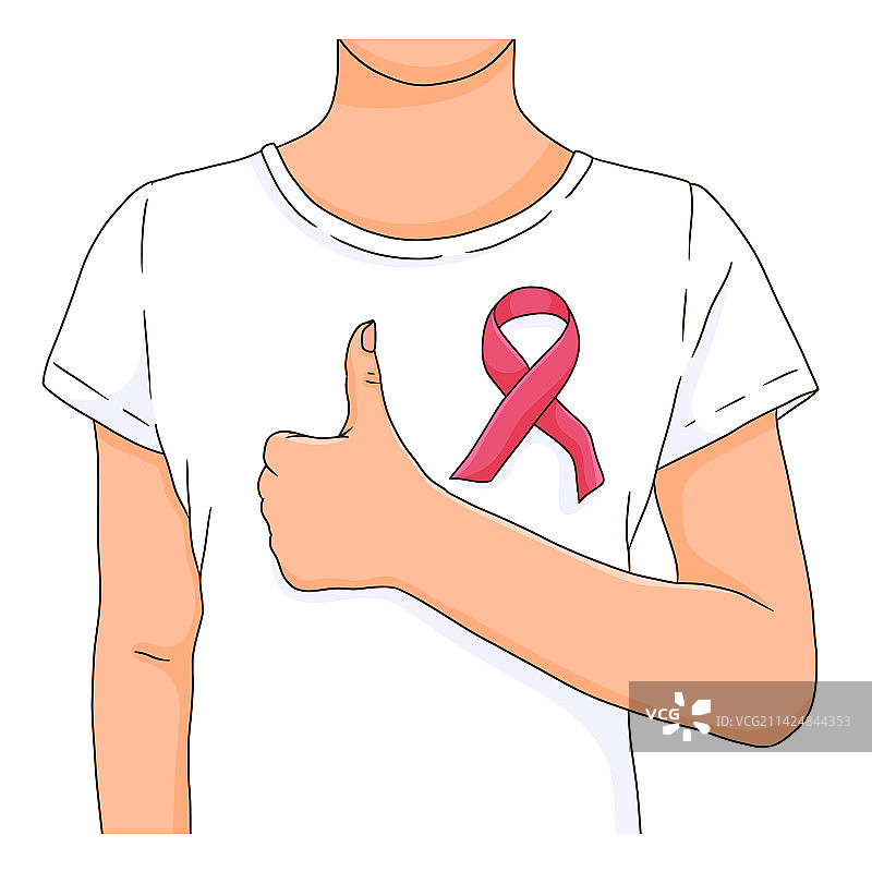 支持或致敬乳腺癌防治月图片素材