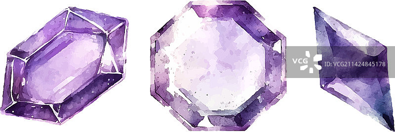 紫色钻石岩石珠宝矿物图片素材